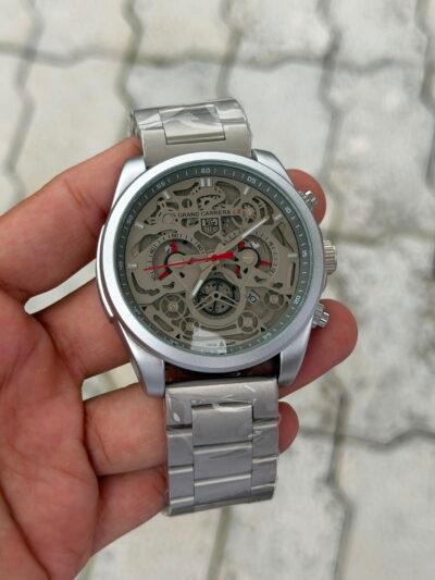 TAG Heuer Grand Carrera LS Automatic Skeleton Silver Dial Chronograph Watch