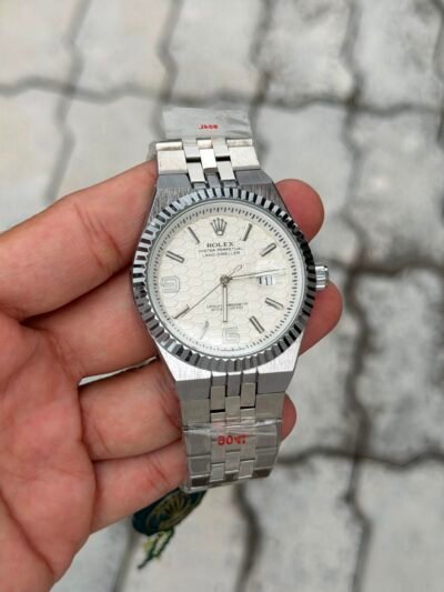 Rolex Oyster Perpetual Land-Dweller Silver White Dial Watch