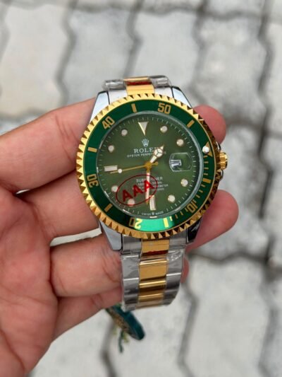 Rolex Submariner Two-Tone Green Dial Watch