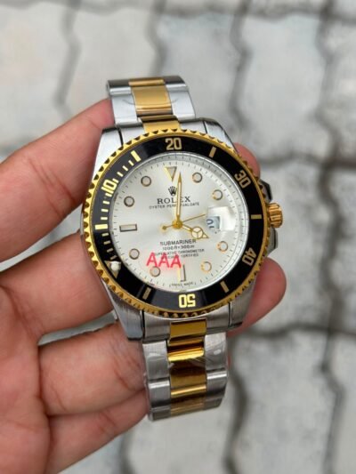 Rolex Submariner Two-Tone White Dial Watch