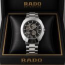 Rado DiaStar Skeleton Black Dial Silver Strap Men's Watch