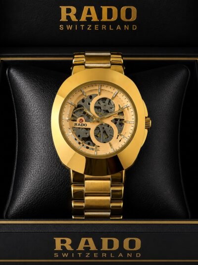 Rado DiaStar Skeleton Full Gold Men's Watch