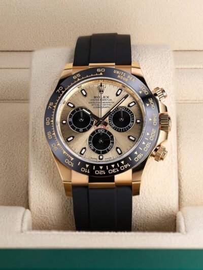 Casual Rolex Rainbow Gold Dial New Model Men's Watch