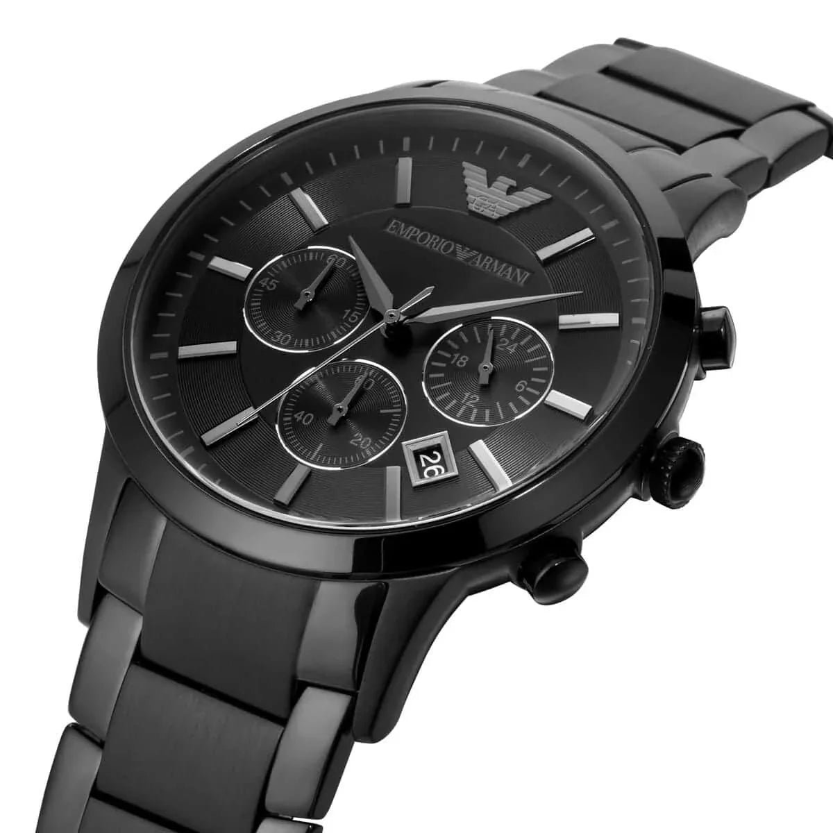 Classic Armani Round Dial Quartz Analog Men’s Watch - Image 3